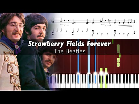 Strawberry Fields Forever - The Beatles piano tutorial