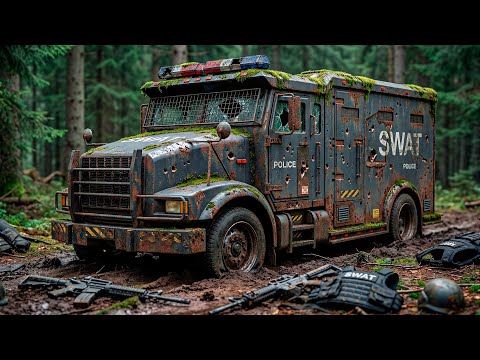FULLY Restoration of Abandoned SWAT TRUCK | Restoring FORGOTTEN Tactical Van 40 Years