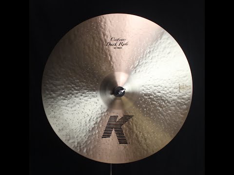 Zildjian K Custom 22" Dark Ride Cymbal 2580g Video image 11