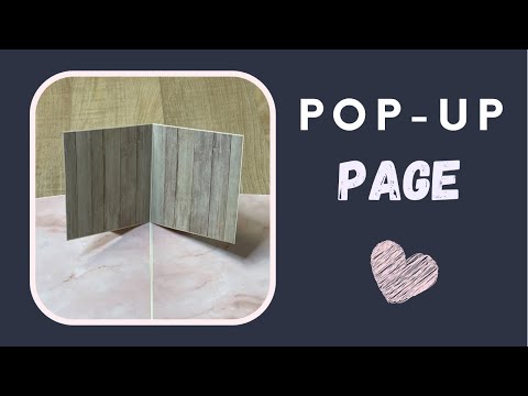 Pop-Up Page | Standing Book Card Tutorial | DIY Pop Up Scrapbook Album