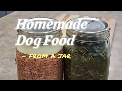 Homemade dog food using home canned convenience foods!
