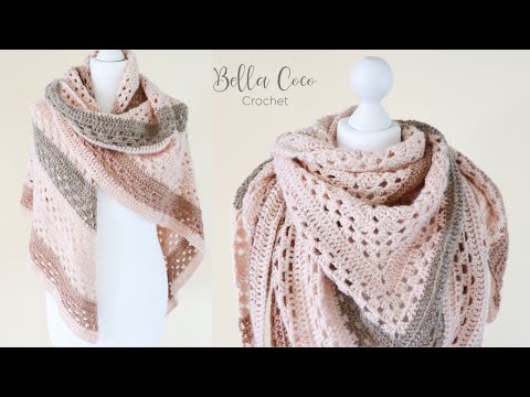 EASY Crochet Shawl | How to crochet a Shawl