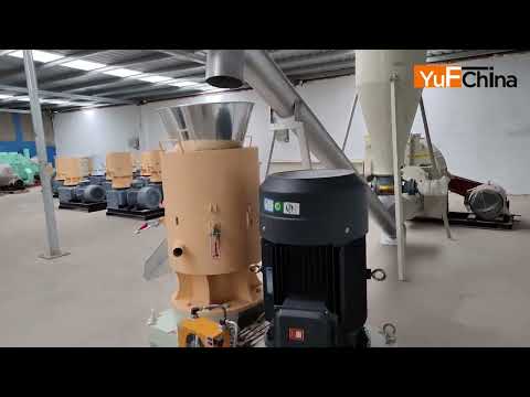 75kw vertical flat die pellet machine
