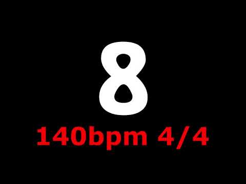 metronomo click 140bpm 8 tiempos 4/4