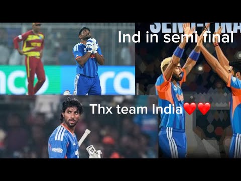 Ind in semi final ❤️❤️ thx Talik,sanju,Jassi thx team india ❤️❤️#trending #t20worldcup 