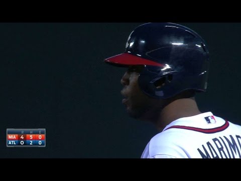 MIA@ATL: Marimon erzielt ersten Major-League-Hit