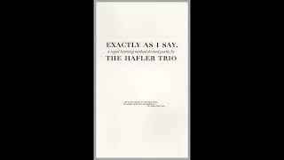 Music video thumbnail preview for The Hafler Trio || Exactly As I Say (2004) Full Album by The Hafler Trio