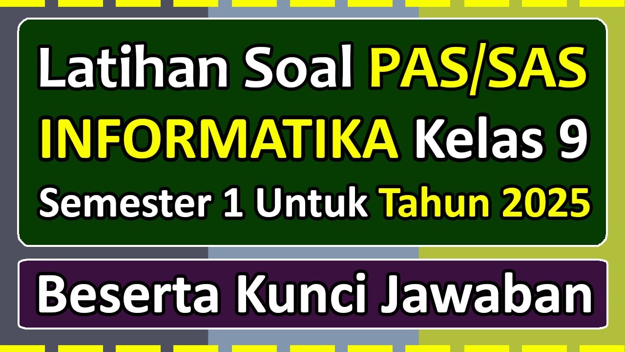 PAS/SAS INFORMATICS Practice Questions for Class 9 Semester 1, 2025, Independent Curriculum & Ans...