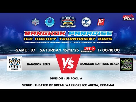 BANGKOK ZEUS vs BANGKOK RAPTORS BLACK | U8 POOL A | 3 ON 3 Bangkok Paradise | Game 87