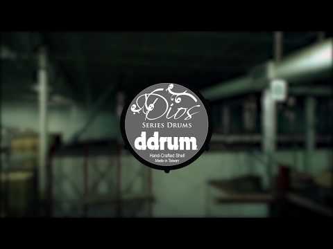 ddrum Dios Maple 5 pc drum set satin gold