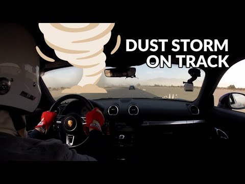 Dust storm attacks track day at Chuckwalla Raceway