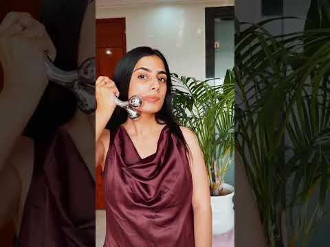 How to use 3d face massager roller #shorts #shortvideo #youtubeshorts  #facemassager