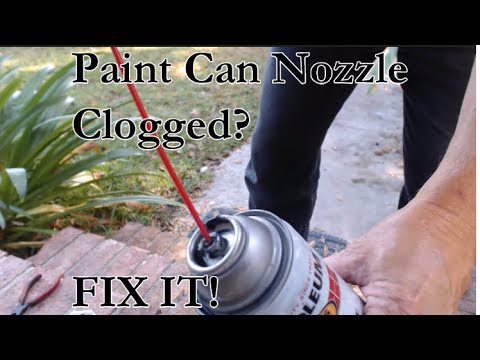 Clearing the Nozzle on Clogged Spray Paint Cans