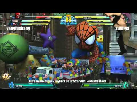 EFL Payback 3D - Marvel vs Capcom 3 Grand Finals - yangfushang vs stikfiga