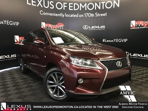 Used Red  2013 Lexus RX 350 F Sport Package Walkaround Review Drayton Valley Alberta