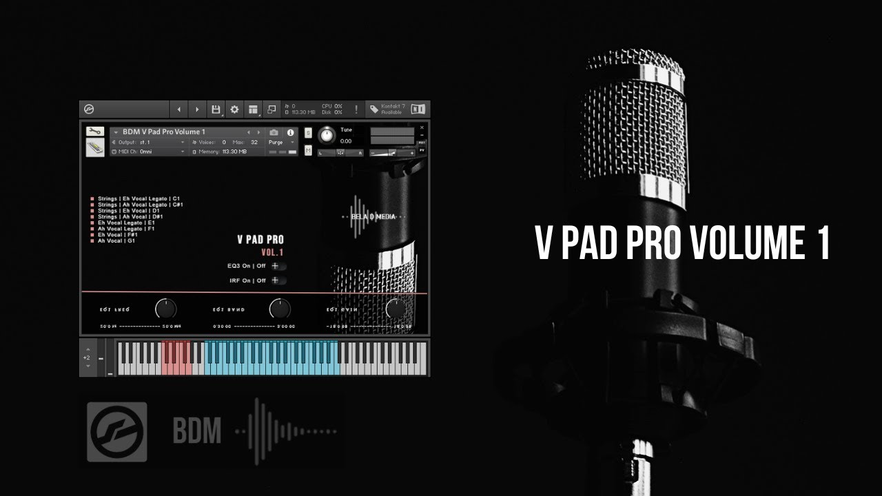 V Pad Pro Vol 1 | Bela D Media | Voices for Kontakt