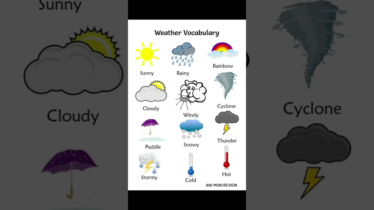 #weather #vocabulary for #kids #english #ielts #englishspeaking #esl #englishlearning #englishspeech