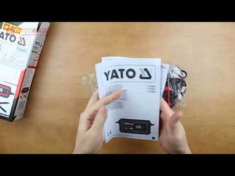 Зарядний пристрій YATO з LCD 230В для акумуляторів 6V-2А/12V-4А, 240 AГ