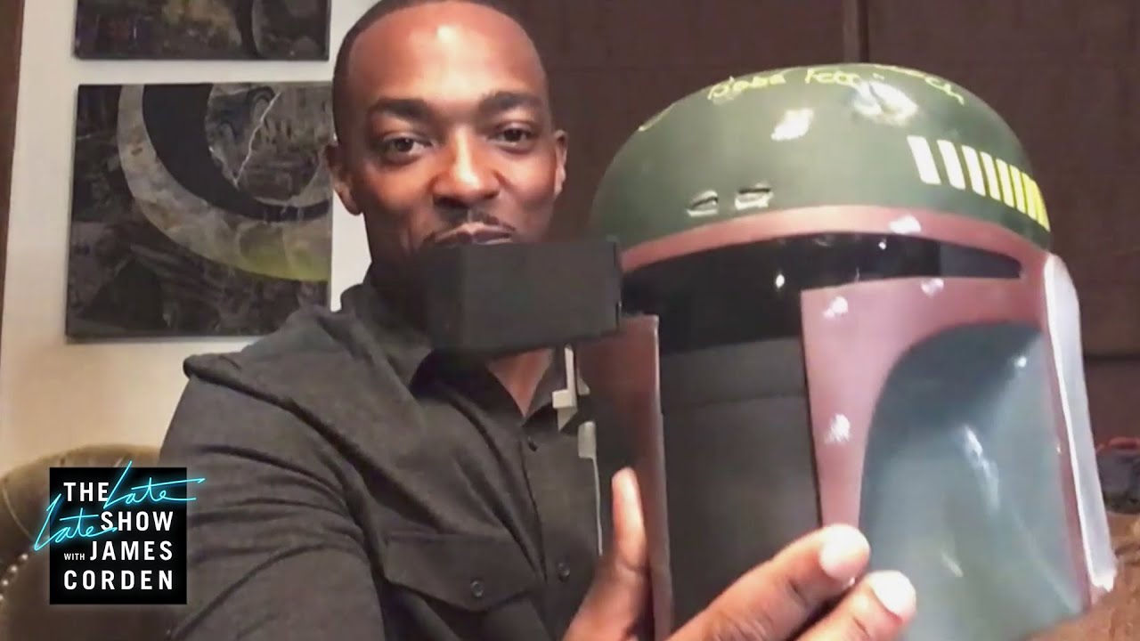 Anthony Mackie's Boba Fett Motorcycle Helmet Rips - YouTube