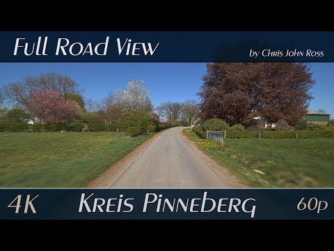 Kreis Pinneberg, Germany: Heede, Langeln - Hoffnunger Chaussee, Dorfstraße, Auf dem Bek - 4K UHD