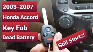 2003-2007 Honda Accord Key Fob Doesn
