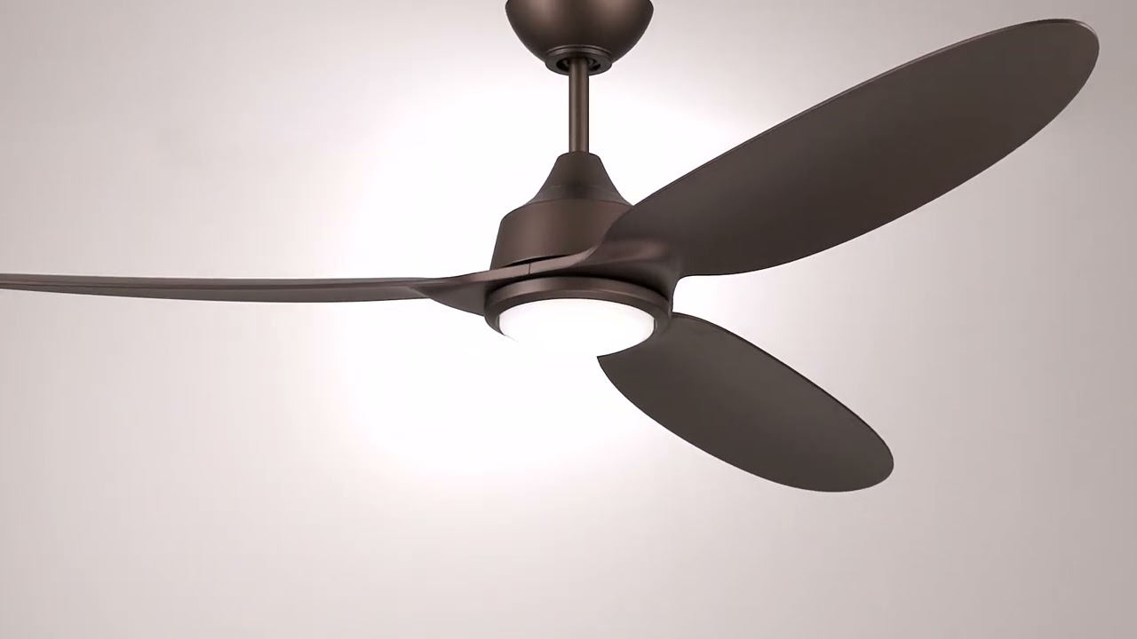 Video1 of 60" Casa Vieja Revere Bronze Customize LED Damp Remote Ceiling Fan
