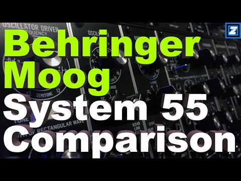 Behringer v Moog System 55 Comparison