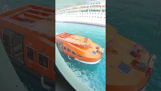 MSC Seaside Crew Testing Lifeboats Right Outside My Oceanview Cabin!
