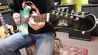Video thumbnail for Guild Jetstar ST SeaFoam Green electric guitar demo at Basone Guitar Shop by BasoneGuitars