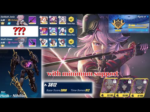 [Honkai Impact 3] Exalted Agony 3 Husk Nihilus Gameplay | No LE, AE, PHX
