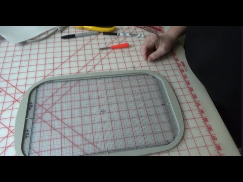 How to Make a Grid for a Machine Embroidery Hoop