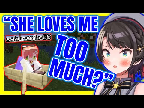 Subaru & Miko: Casual Encounter Turned Into Love Story 【Minecraft ENG Sub Hololive Oozora Kensetsu】