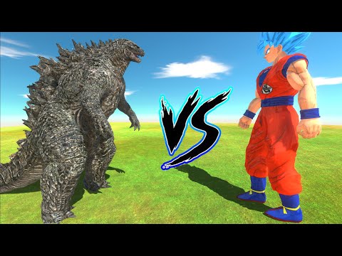 GODZILLA vs GOKU (Godzilla vs Dragon Ball Super) - Animal Revolt Battle Simulator