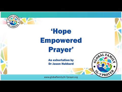 Hope Empowered Prayer &mdash; Dr Jason Hubbard (opens on YouTube)