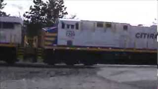 preview picture of video 'Railfanning the La Crosse area Part 2 10-25-13 FEATURING NS 1070 & CREX GEVOs'