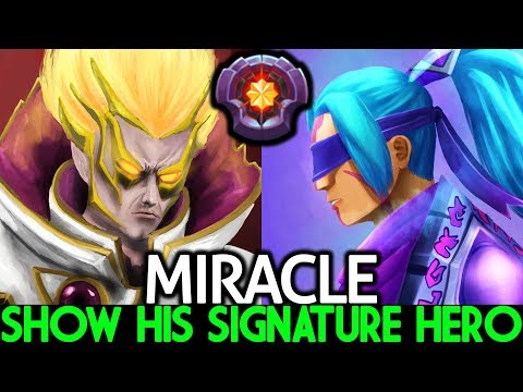 MIRACLE smurf Invoker & Anti Mage - Show His Signature Hero 7.22 Dota 2