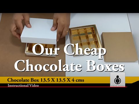 Chocolate Box 13.5 x 13.5 x 4 cms