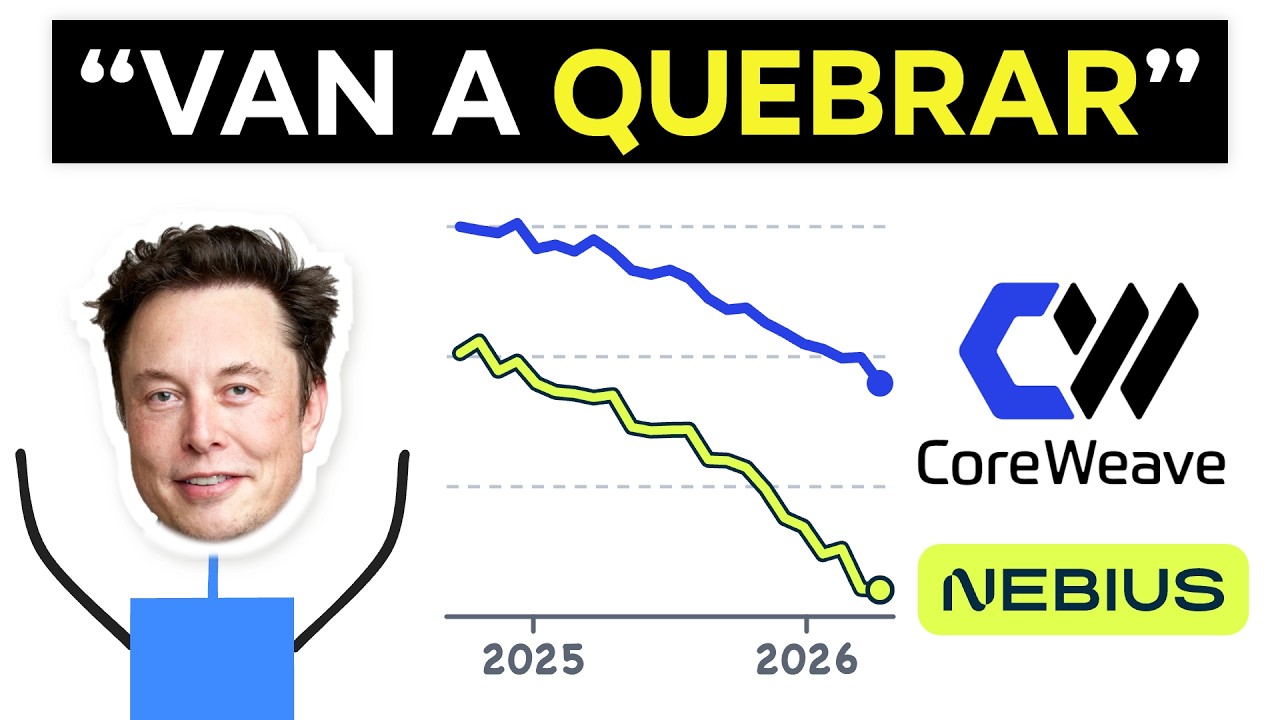 MUSK vaticina quiebras en la IA: "COREWEAVE y NEBIUS no aguantarán su deuda"