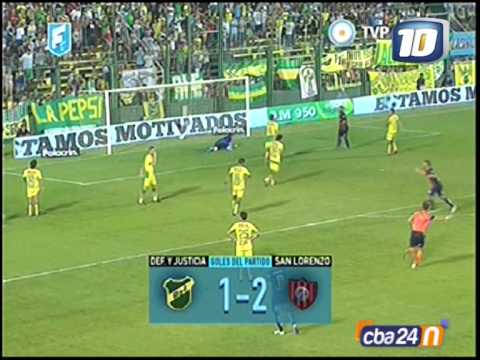 DEFENSA Y JUSTICIA 1 SAN LORENZO 2 FECHA 2 JULIO H GRONDONA