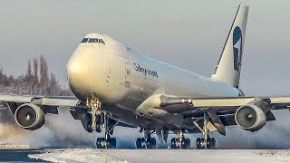 60 MINUTES PURE AVIATION - AIRPLANE HIGHLIGHTS OF JANUARY - BOEING 747, B737, B707, A340 ... (4K)