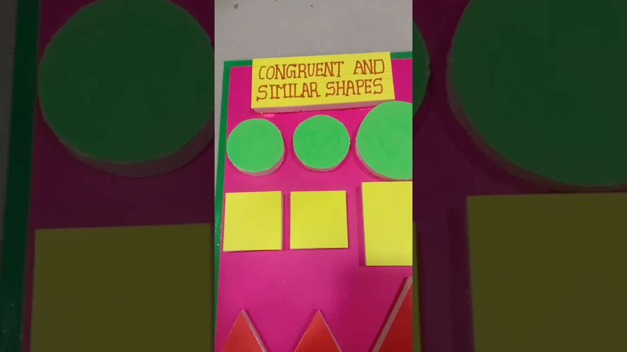 congruent and similar shapes non working model