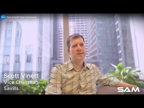 Scott Vinett, Vice President at Savills talks about Sam.ai