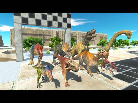 Dinosaur Puzzle SPEED RACE -Animal Revolt Battle Simulator