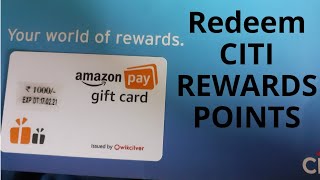 Redeem CitiBank Rewards Credit Cards Points for AmazonPay