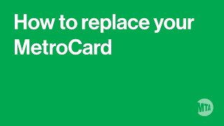 How to Replace Your MetroCard