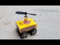How To Make Helicopter Car Using Waste Matchbox At Home RC Helicopter
