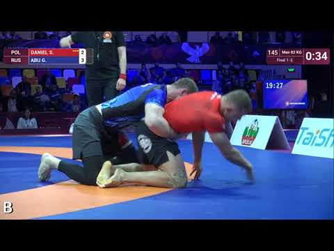 GOLD Men - 92 kg: S. DANIEL (POL) v. G. ABU (RUS)