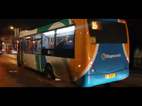 Here is the new livery stagecoach bus 47866 on the number 16 in Farnham Monday 23 January 2023