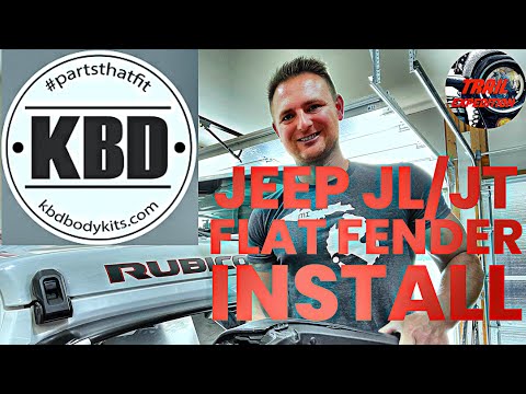 The BEST flat fenders for your Jeep Wrangler or Gladiator! KBD Fender Flares