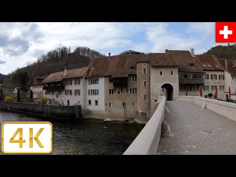 Saint-Ursanne, Switzerland | Spring  2021【4K】